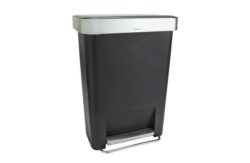 simplehuman 45 Litre Liner Pocket Pedal Bin - Black